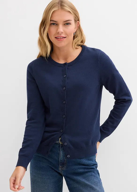 Finstrikket cardigan, bonprix