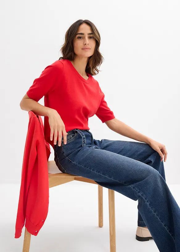 Finstrikket genser, bonprix