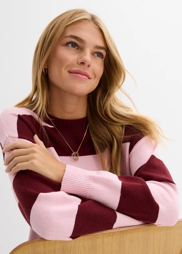 Oversized genser i myk viskosemiks, bonprix