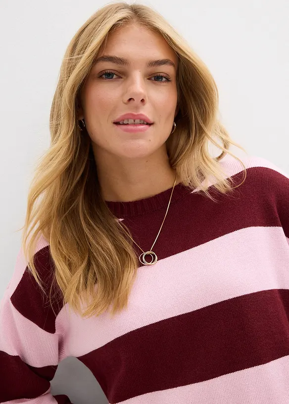 Oversized genser i myk viskosemiks, bonprix