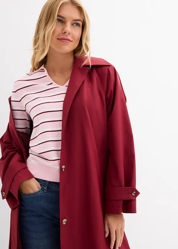 Genser med krage og V-hals, bonprix