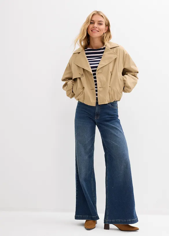 Langermet topp i 100% &oslash;kologisk bomull, bonprix