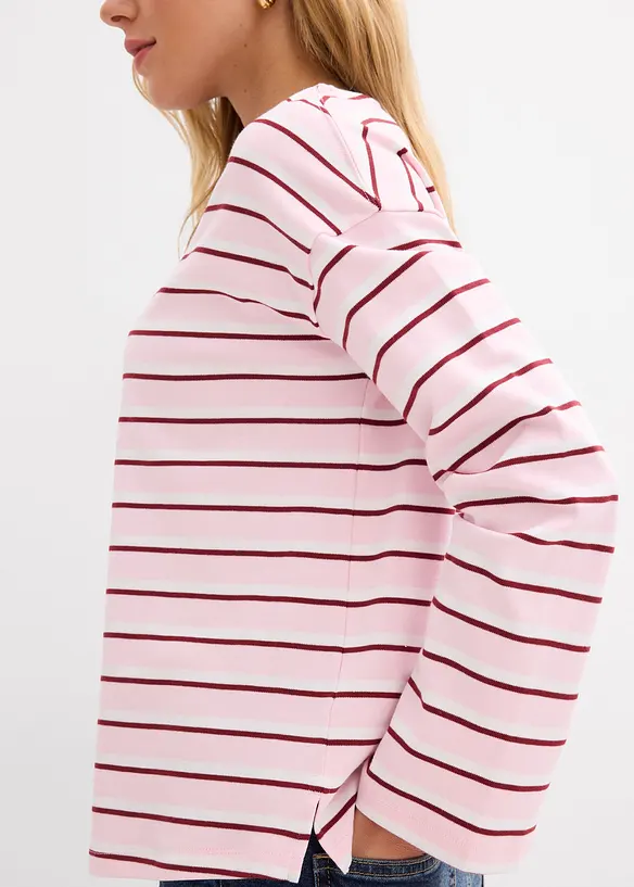 Langermet topp i 100% &oslash;kologisk bomull, bonprix