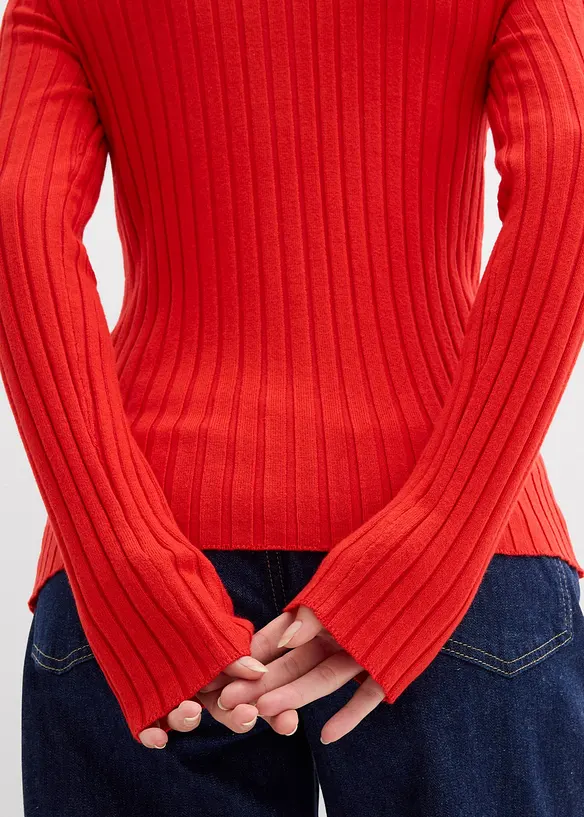 Ribbestrikket cardigan, bonprix