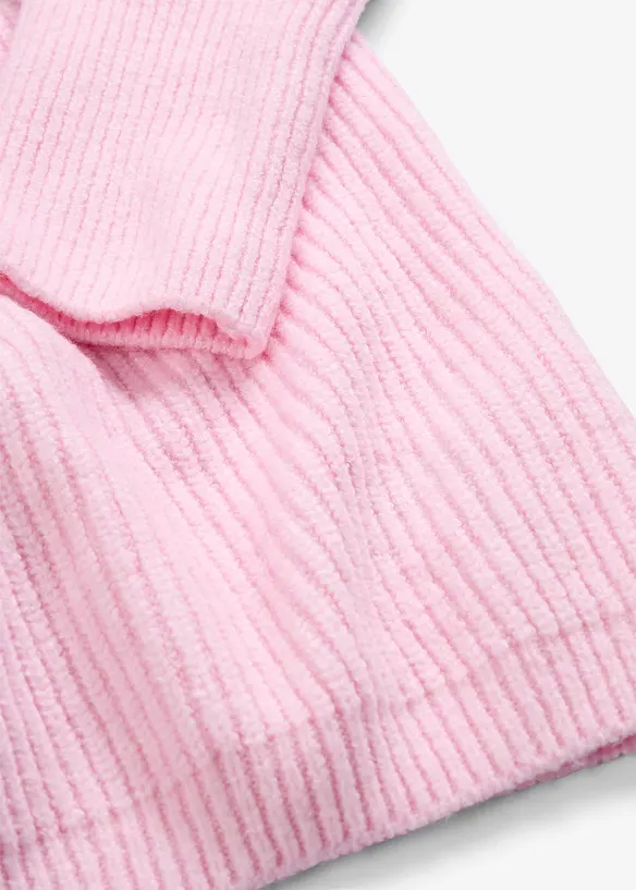 Oversized genser med krage, bonprix