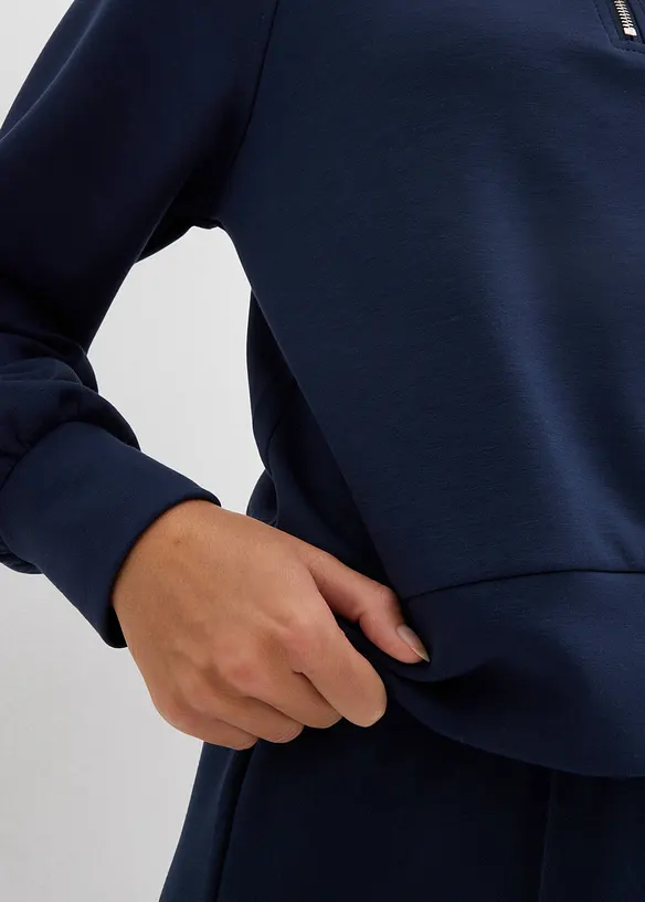 Sweatshirt i mykt scuba-materiale, bonprix
