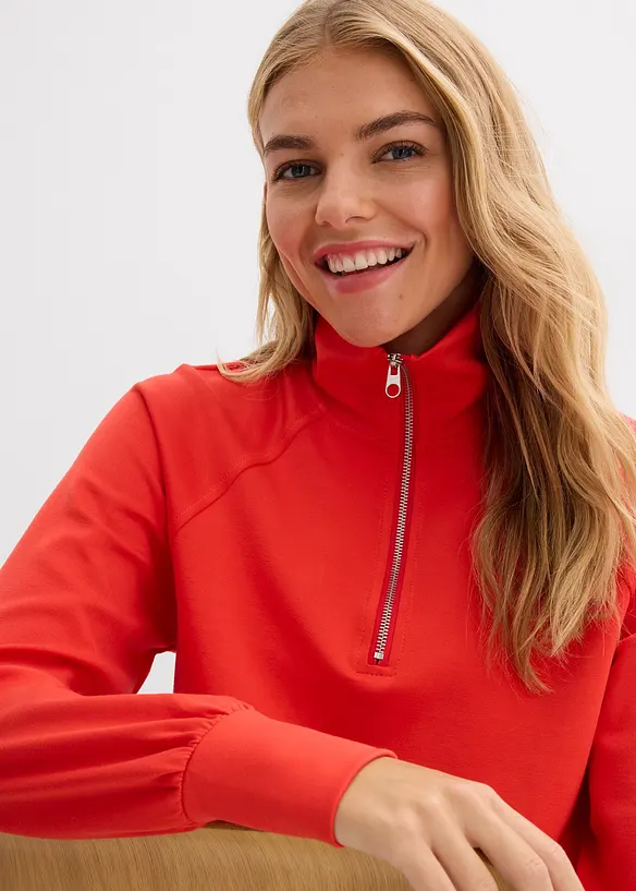 Sweatshirt i mykt scuba-materiale, bonprix