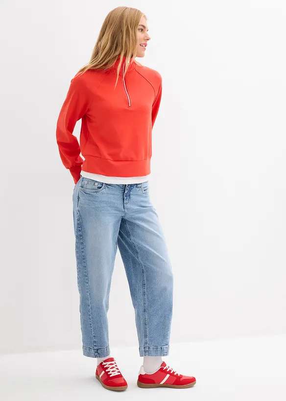 Sweatshirt i mykt scuba-materiale, bonprix