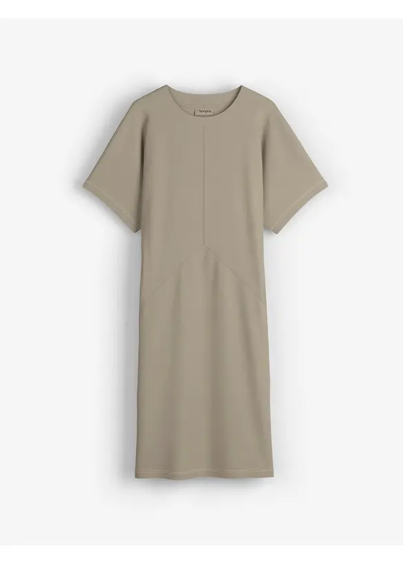 Trikotkjole av ren &oslash;kologisk bomull, bonprix