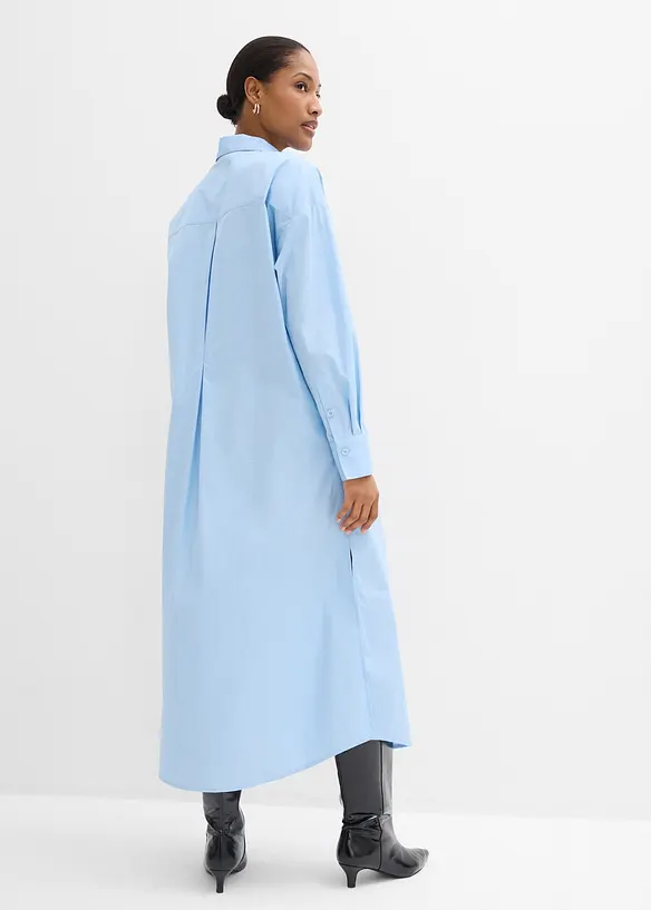 Skjortekjole i 100% bomull, bonprix