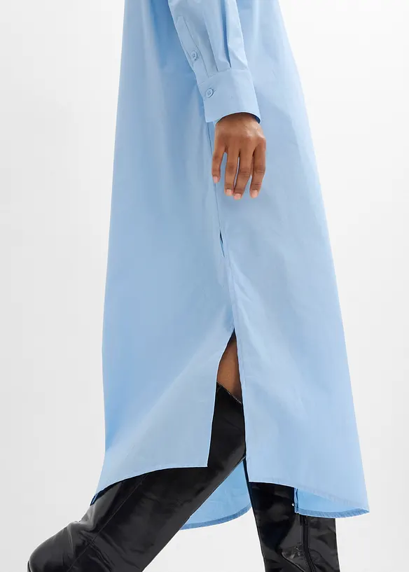 Skjortekjole i 100% bomull, bonprix