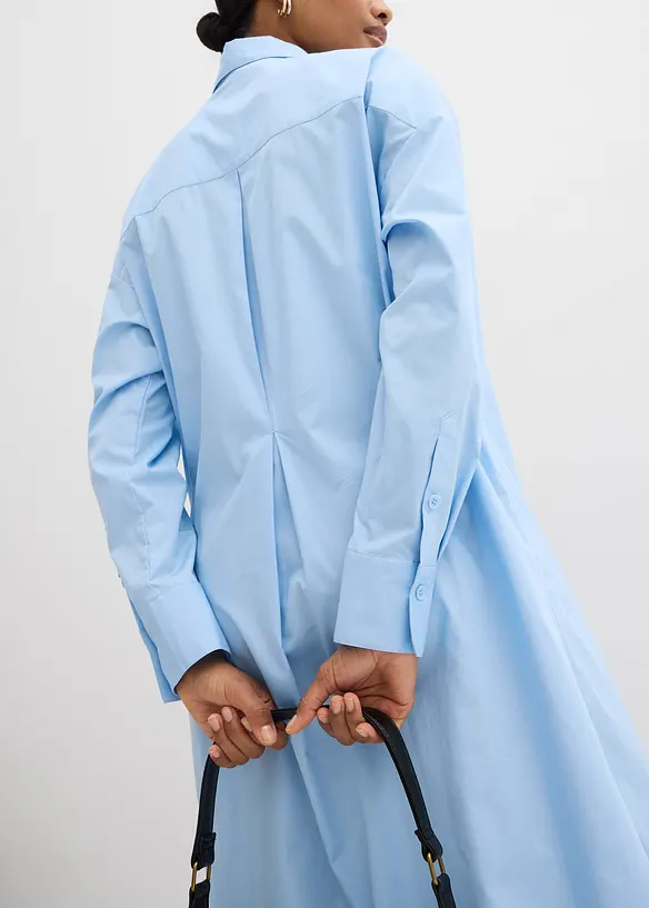 Skjortekjole i 100% bomull, bonprix