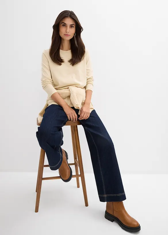 Mammatopp i &oslash;kologisk bomull med ammefunksjon (2-pack), bonprix