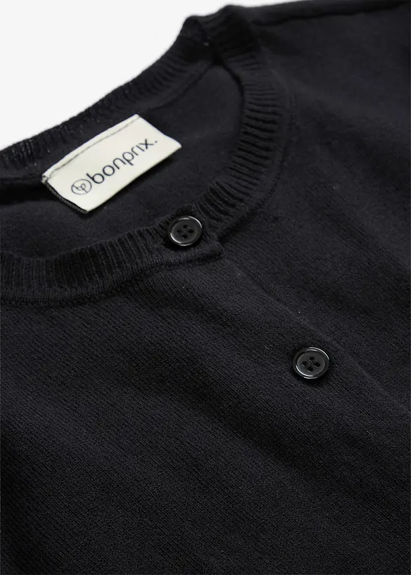 Cardigan med silke, bonprix