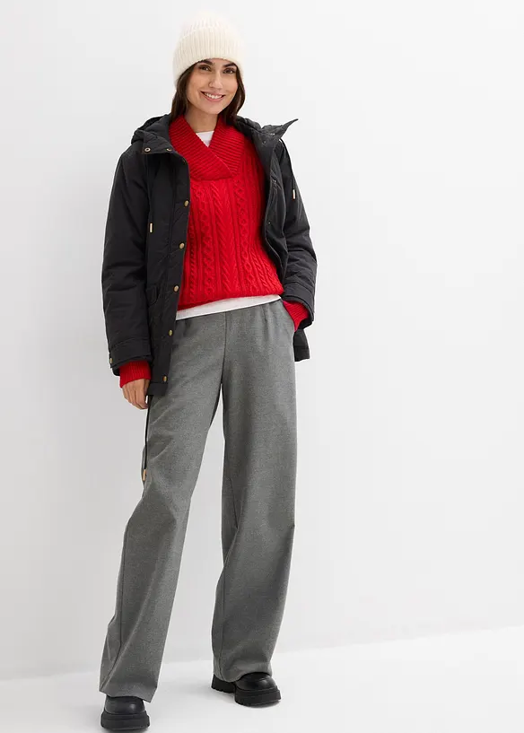 Varmt vattert parkas, bonprix