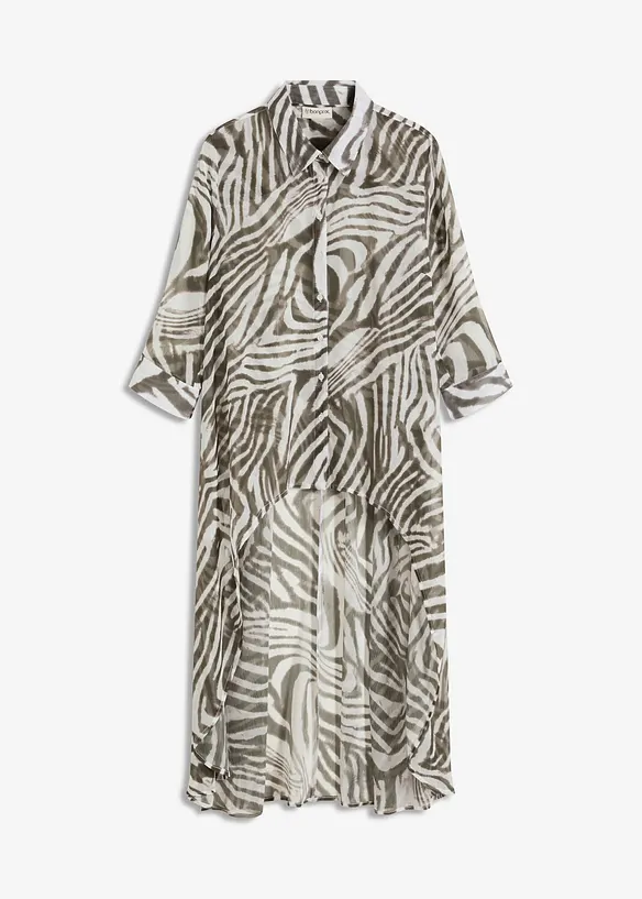 Lang chiffonbluse, bonprix