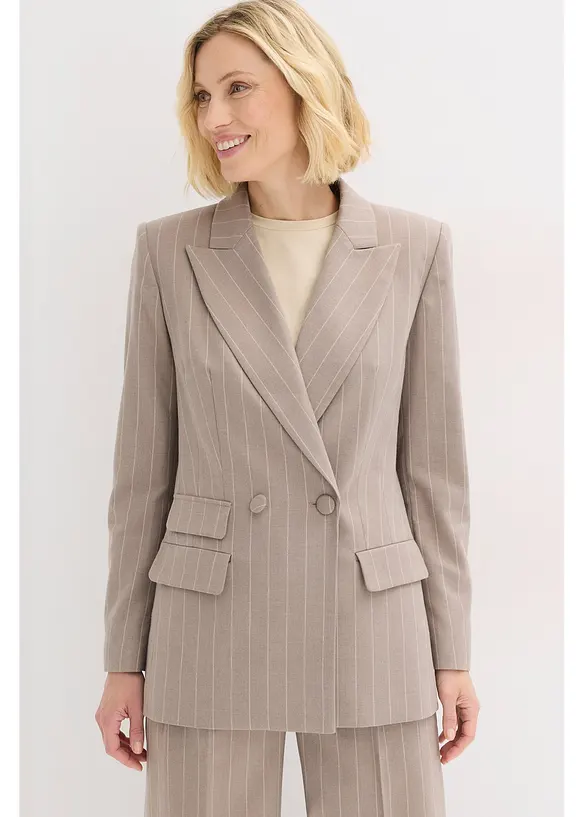 Blazer med n&aring;lestripe-m&oslash;nster, bonprix