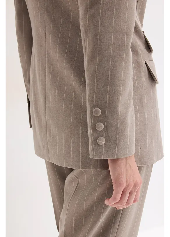 Blazer med n&aring;lestripe-m&oslash;nster, bonprix