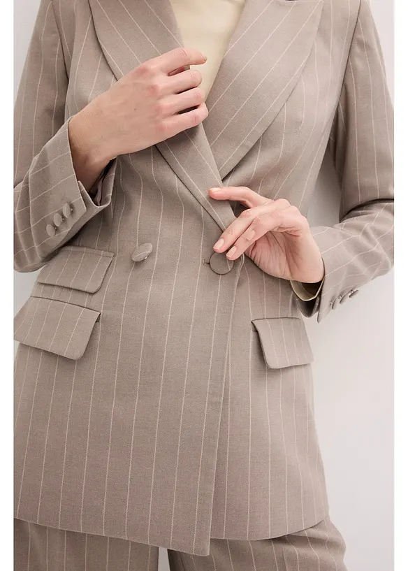 Blazer med n&aring;lestripe-m&oslash;nster, bonprix