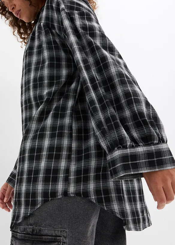 Lang, oversized bluse, bonprix
