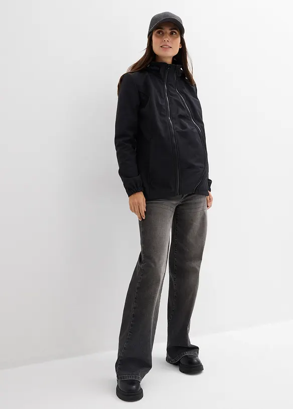 4-i-1-softshelljakke med b&aelig;reinnsats for baby foran og bak, bonprix