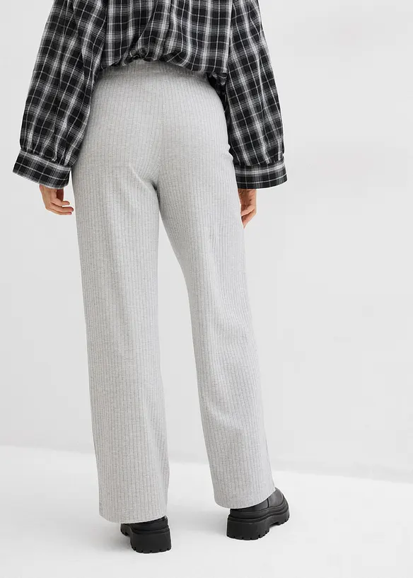 Jerseybukse av ribbet materiale (2-pack), bonprix