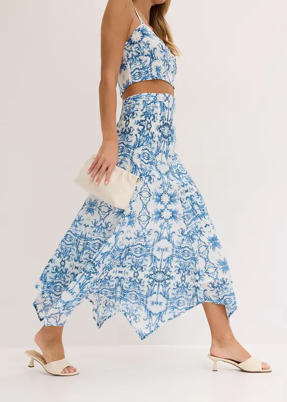 Skj&oslash;rt med snipper i falden, bonprix