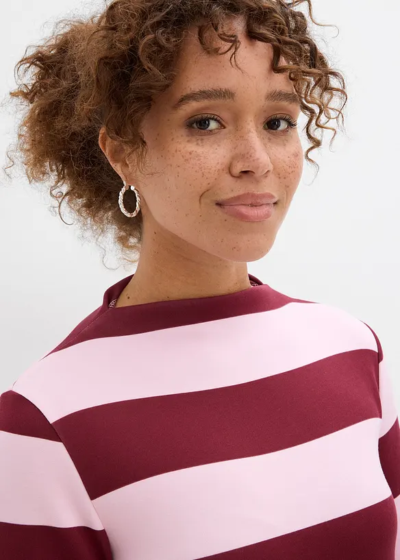 Trikotkjole med st&aring;krage, bonprix