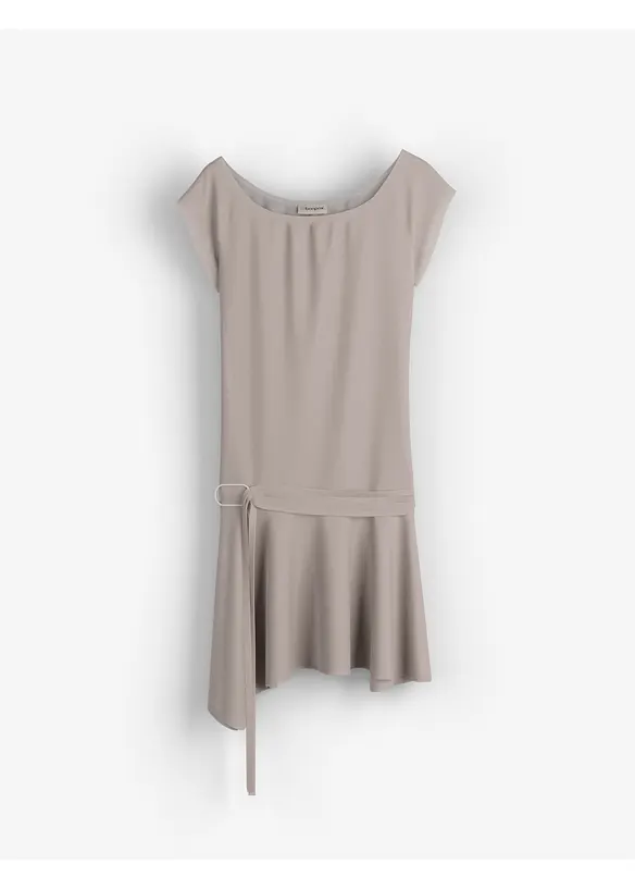 Trikotkjole med beltedetalj, bonprix