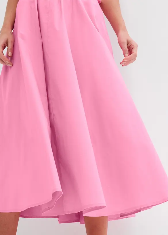 Midiskj&oslash;rt i elastisk bomullsmiks, bonprix