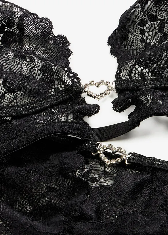 Bralette og stringtruse ouvert (2-delt sett), bonprix