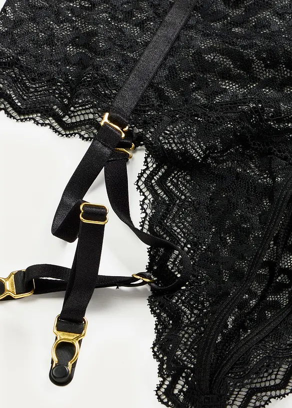 Stringtruse ouvert med h&oslash;y midje og hofteholder, bonprix