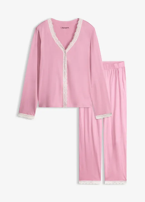 Pyjamas med knapper, bonprix