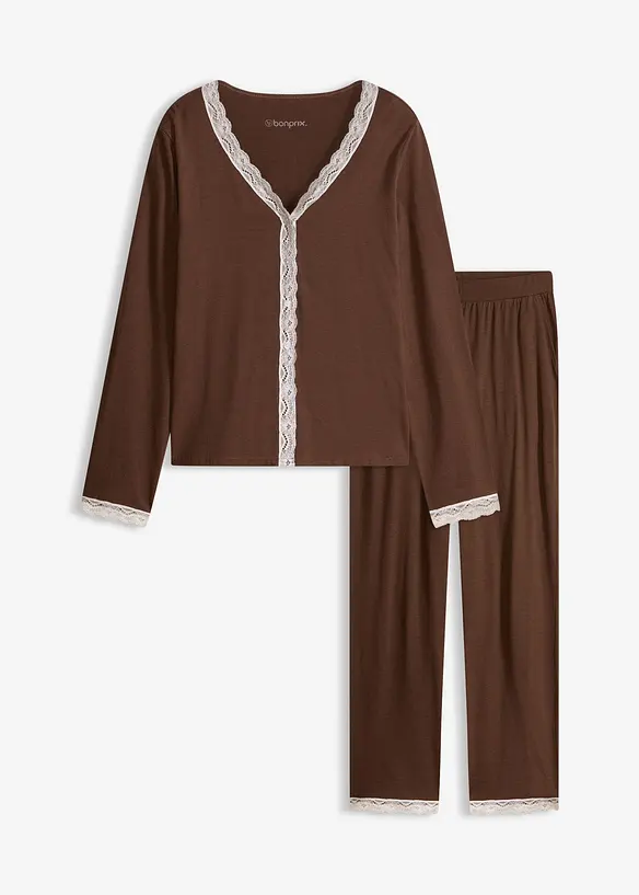 Pyjamas med knapper, bonprix