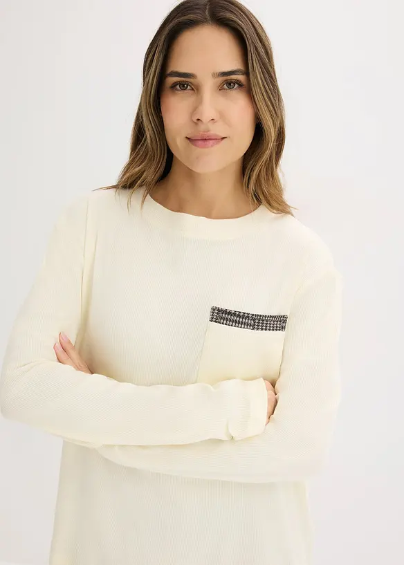 Pyjamas i myk bomull, bonprix