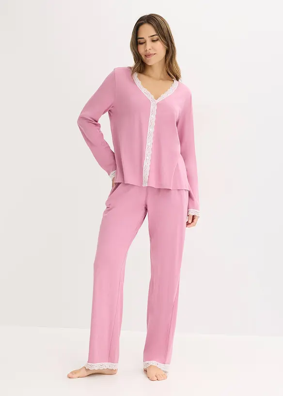 Pyjamas med knapper, bonprix