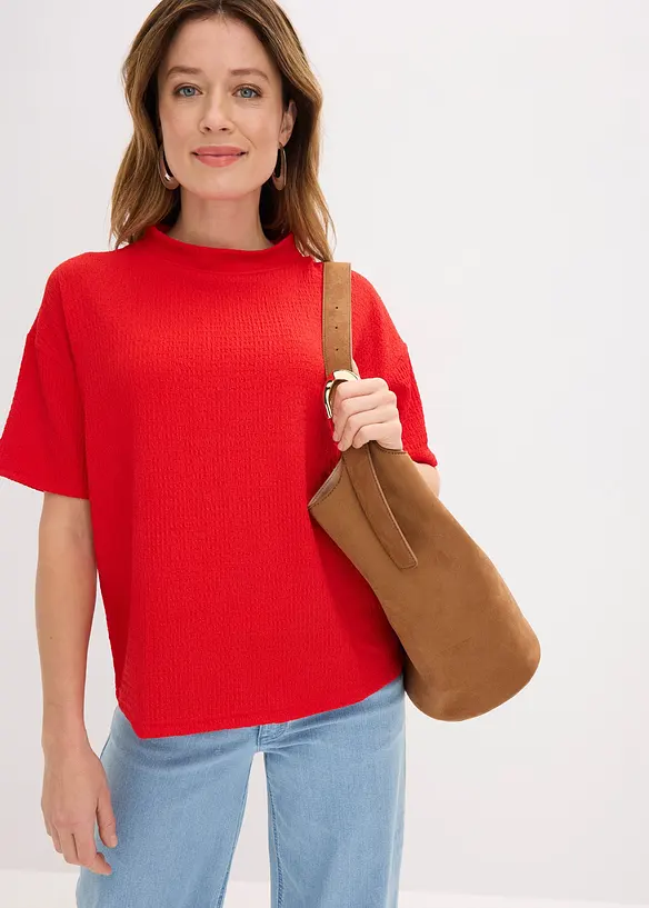 Topp i strukturert krepp, bonprix