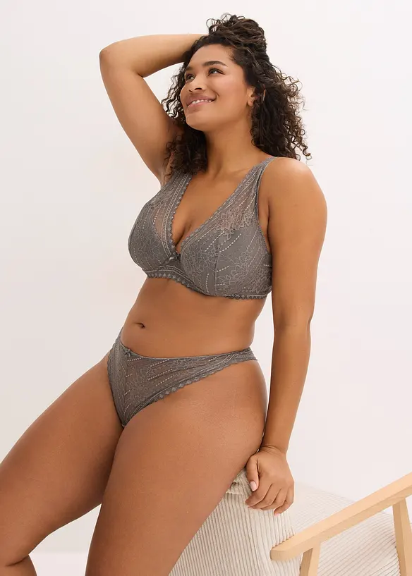 Padded-BH av delikat blonde, bonprix