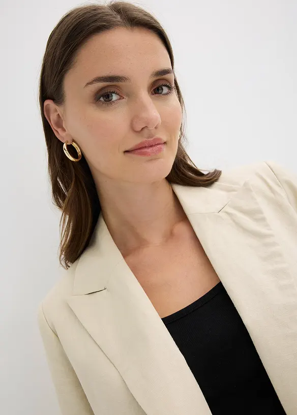 Blazer i linmiks, bonprix