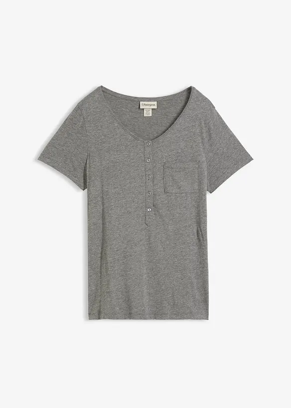 T-skjorte i bomull-/viskosemiks, bonprix