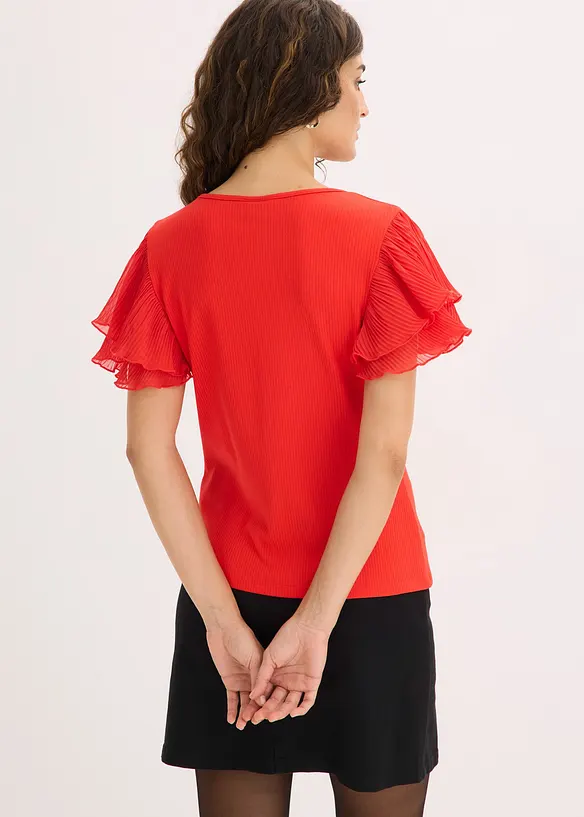 Topp med volanger, bonprix