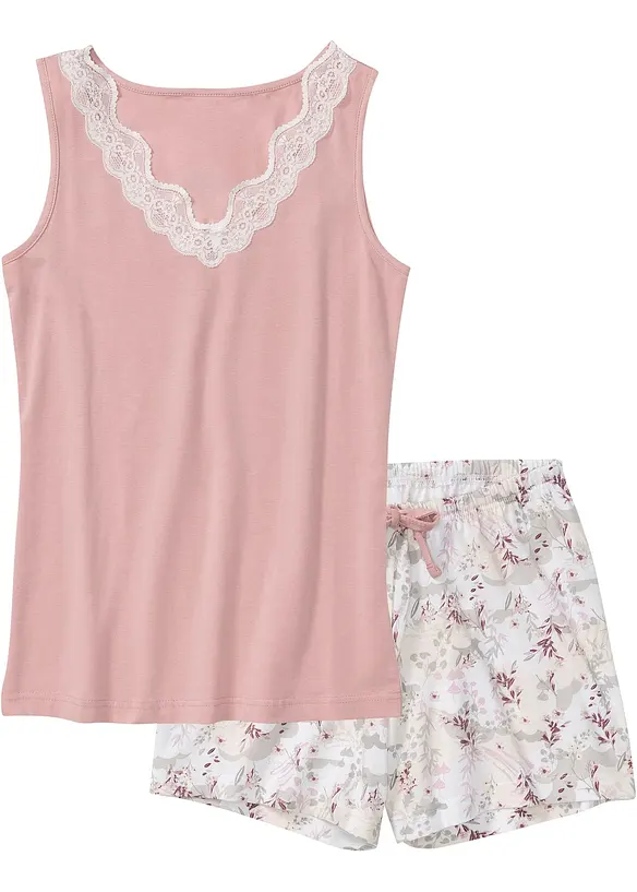 Pyjamas med fine blonder, bonprix