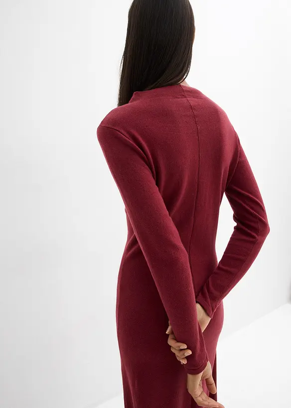 Maxikjole i finstrikk med kasjmir, bonprix