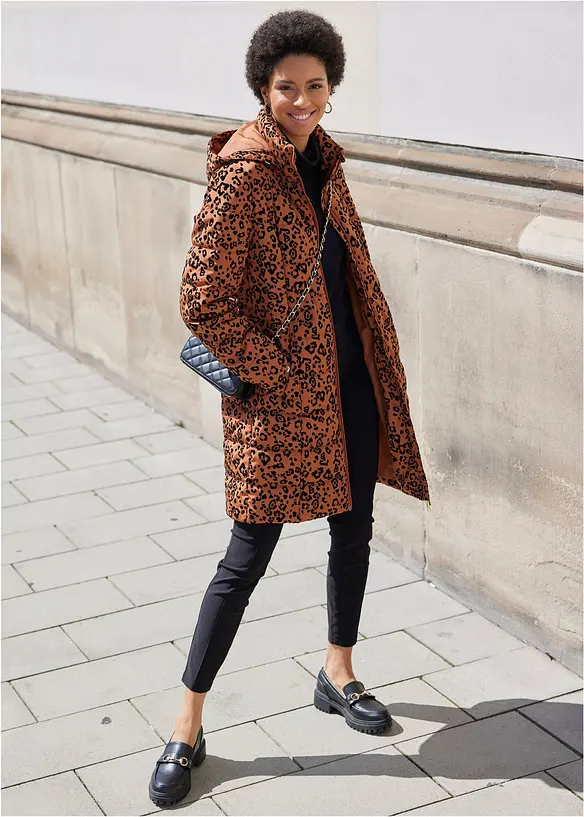 Pull on-bukse med stretch og pynteknapper, bonprix