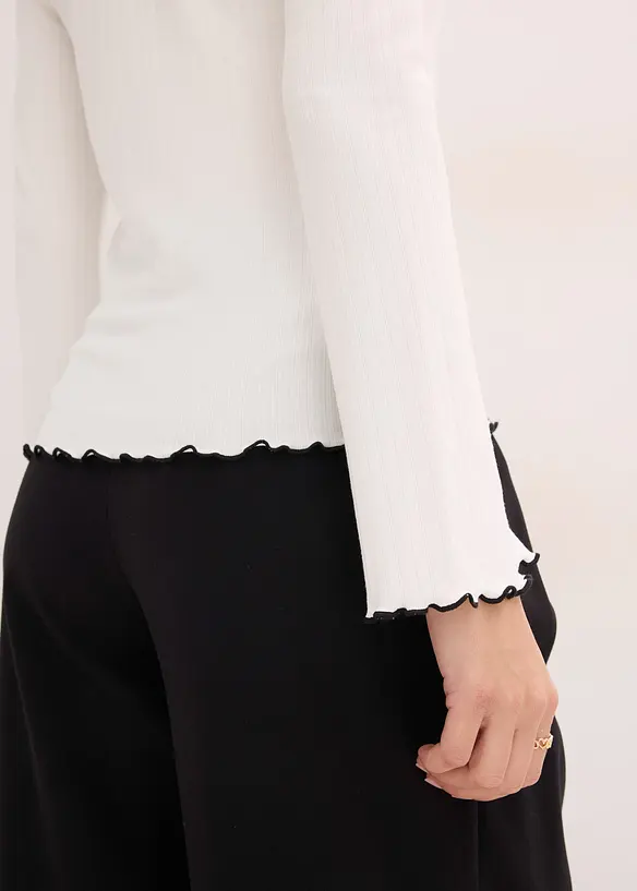 Ribbet topp, bonprix