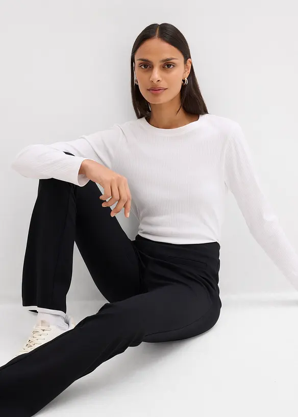 Bukse av Punt di Roma-materiale med splitter, bonprix