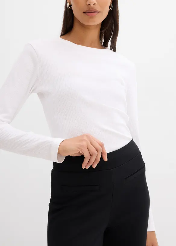 Bukse av Punt di Roma-materiale med splitter, bonprix