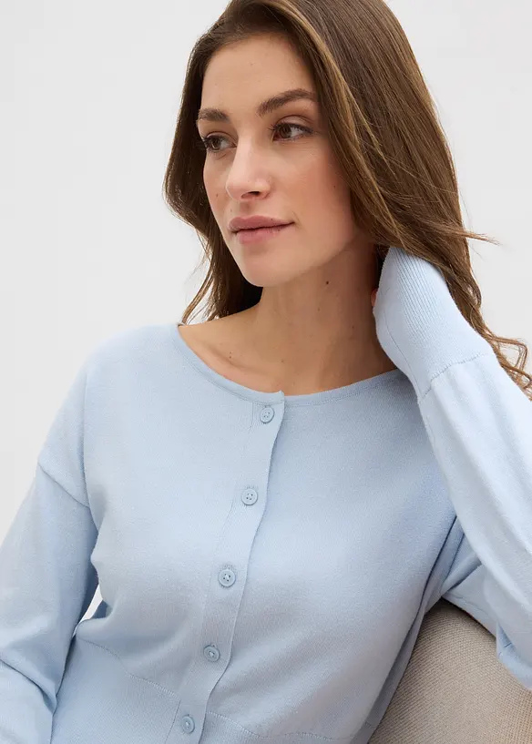 Finstrikket cardigan, bonprix