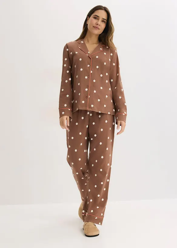 Pyjamas i myk bomull, bonprix