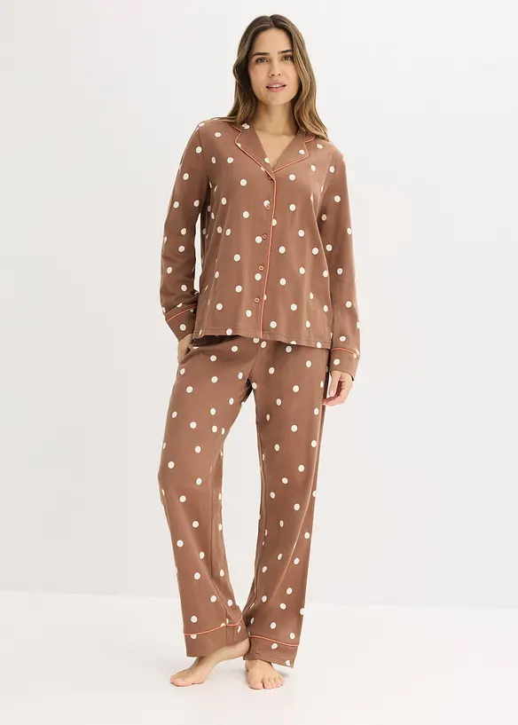 Pyjamas i myk bomull, bonprix